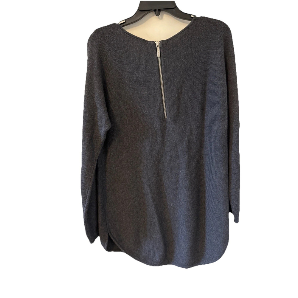 Michael Kors Women’s Sweater Size Small Grey Soft Zipper Detail Winter - Picture 6 of 6
